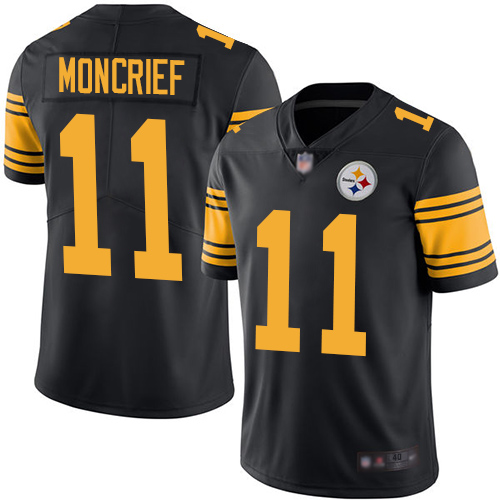Men Pittsburgh Steelers Football #11 Limited Black Donte Moncrief Rush Vapor Untouchable Nike NFL Jersey->pittsburgh steelers->NFL Jersey